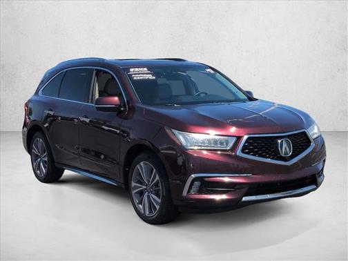 Dark Cherry Pearl 2017 Acura MDX 3.5L
