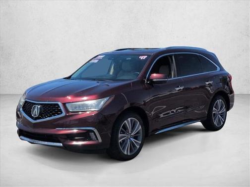 Dark Cherry Pearl 2017 Acura MDX 3.5L