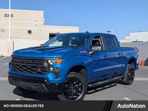 Glacier Blue Metallic 2024 Chevrolet Silverado 1500 Custom Trail Boss
