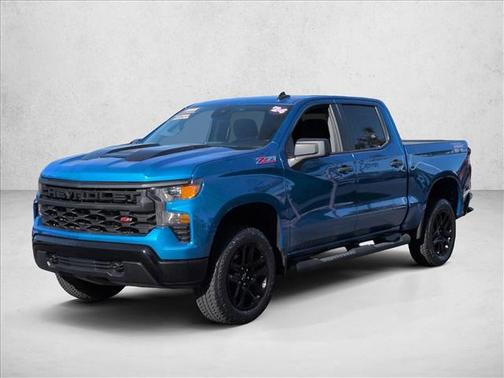 Glacier Blue Metallic 2024 Chevrolet Silverado 1500 Custom Trail Boss