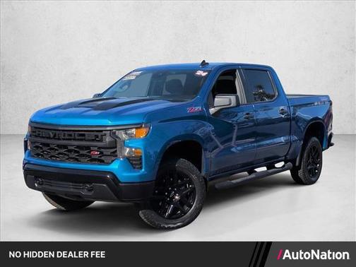 Glacier Blue Metallic 2024 Chevrolet Silverado 1500 Custom Trail Boss