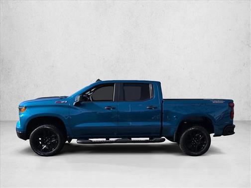 Glacier Blue Metallic 2024 Chevrolet Silverado 1500 Custom Trail Boss
