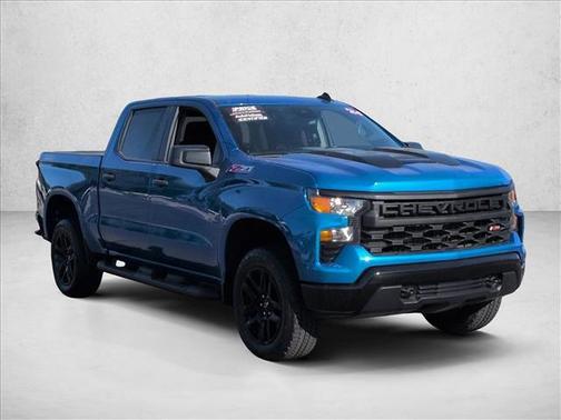 Glacier Blue Metallic 2024 Chevrolet Silverado 1500 Custom Trail Boss