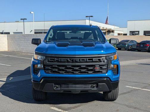 Glacier Blue Metallic 2024 Chevrolet Silverado 1500 Custom Trail Boss