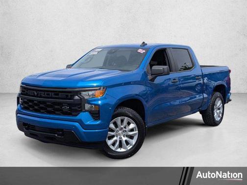 Glacier Blue Metallic 2022 Chevrolet Silverado 1500 Custom