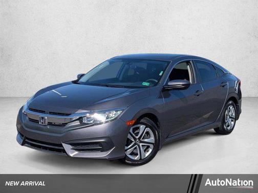 Modern Steel Metallic 2017 Honda Civic LX
