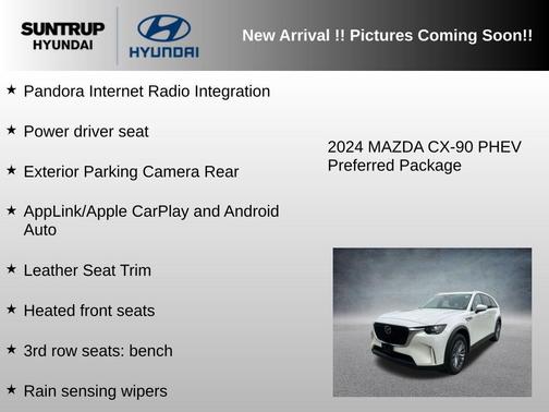 Rhodium White Premium 2024 Mazda CX-90 PHEV Preferred