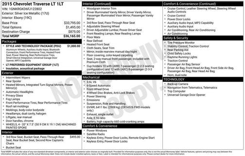 2015 Chevrolet Traverse 1LT