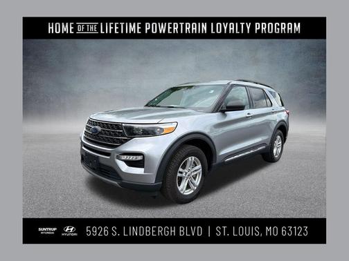 Iconic Silver Metallic 2024 Ford Explorer XLT
