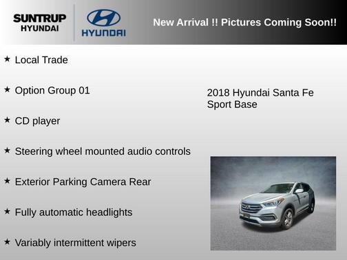 Sparkling Silver 2018 Hyundai Santa Fe Sport 2.4L