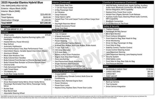 2025 Hyundai ELANTRA HEV Blue
