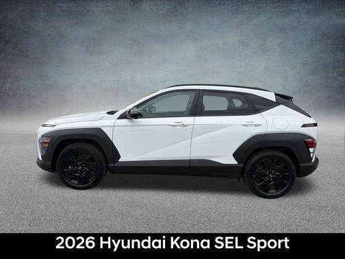 Atlas White 2026 Hyundai KONA SEL Sport