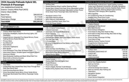 2026 Hyundai SANTA FE HEV SEL Premium