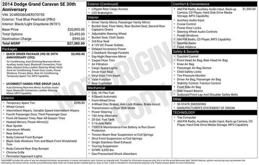 True Blue Pearlcoat 2014 Dodge Grand Caravan AVP/SE