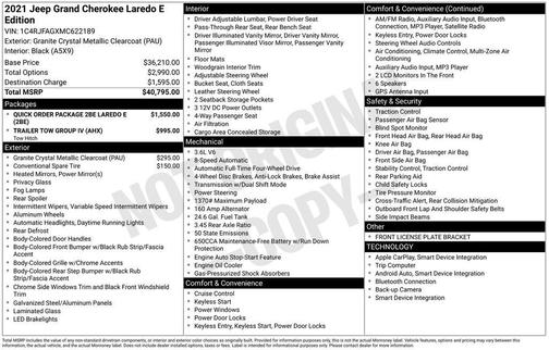 2021 Jeep Grand Cherokee Laredo