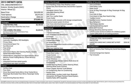 2013 INFINITI QX56 Base