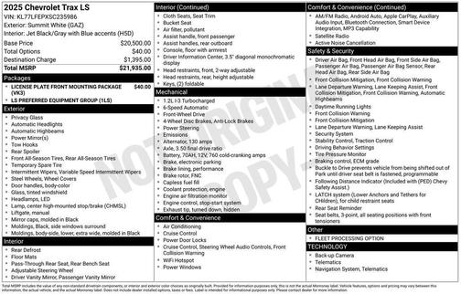 2025 Chevrolet Trax LS