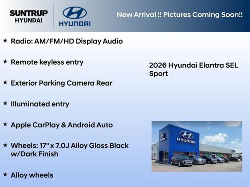 Gray 2026 Hyundai ELANTRA Sport