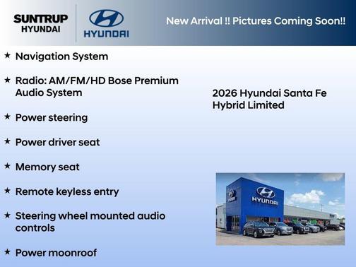 Serenity White 2026 Hyundai SANTA FE Limited