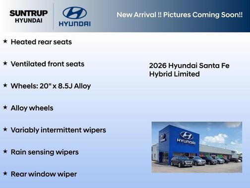 Serenity White 2026 Hyundai SANTA FE Limited