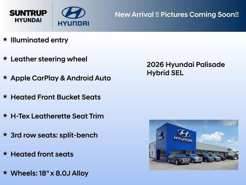 Abyss Black Pearl 2026 Hyundai Palisade Hybrid SEL 8P