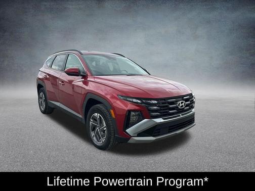 Ultimate Red 2025 Hyundai TUCSON Hybrid Blue