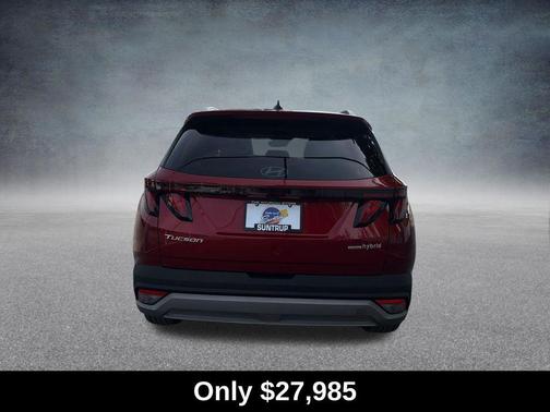 Ultimate Red 2025 Hyundai TUCSON Hybrid Blue