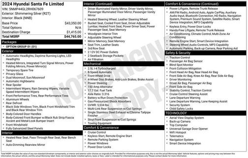 2024 Hyundai SANTA FE Limited