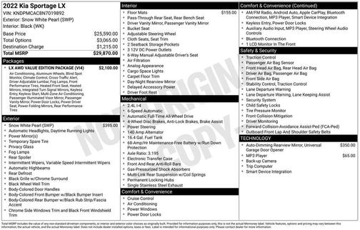 2022 Kia Sportage LX