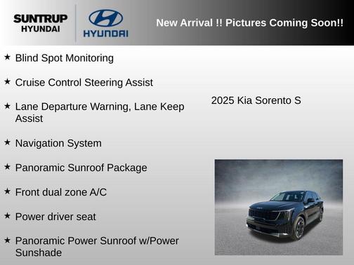 Ebony Black 2025 Kia Sorento S