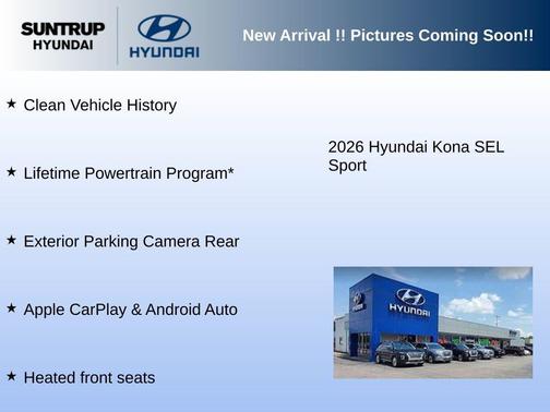 Cyber Gray Metallic 2026 Hyundai KONA SEL Sport