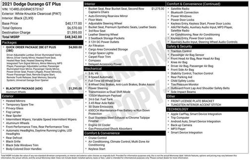 2021 Dodge Durango GT Plus