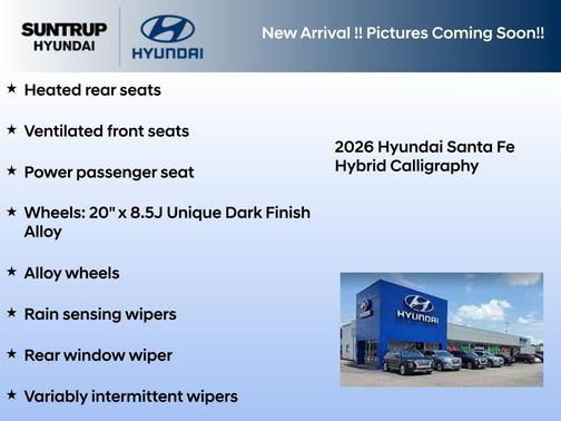 Phantom Black 2026 Hyundai SANTA FE HEV Calligraphy