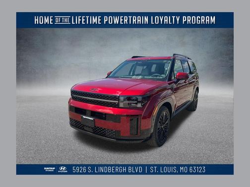 Ultimate Red 2026 Hyundai SANTA FE HEV Calligraphy
