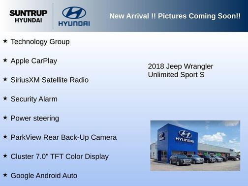 2018 Jeep Wrangler Unlimited Sport