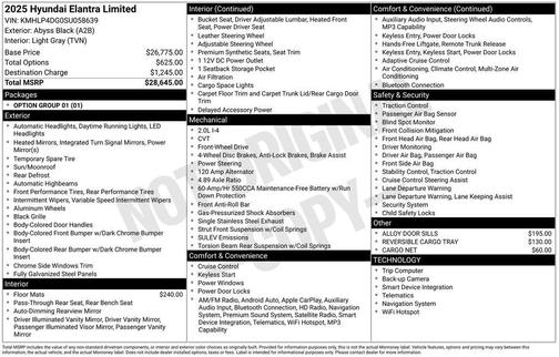 2025 Hyundai ELANTRA Limited