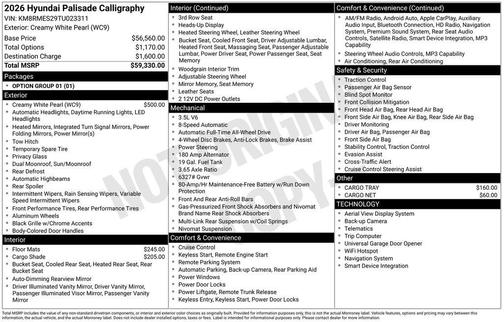 2026 Hyundai PALISADE Calligraphy