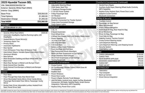 2025 Hyundai TUCSON SEL