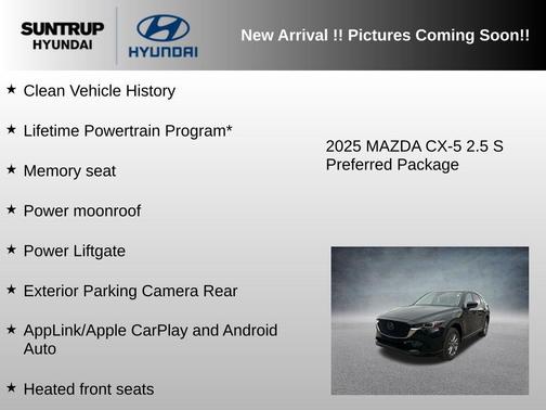 Jet Black Mica 2025 Mazda CX-5 2.5 S Preferred Package