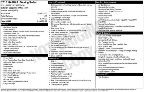 2010 Mazda Mazda3 i Touring