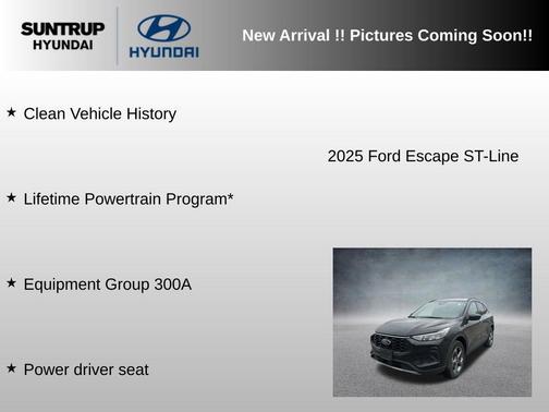 Black Metallic 2025 Ford Escape ST-Line