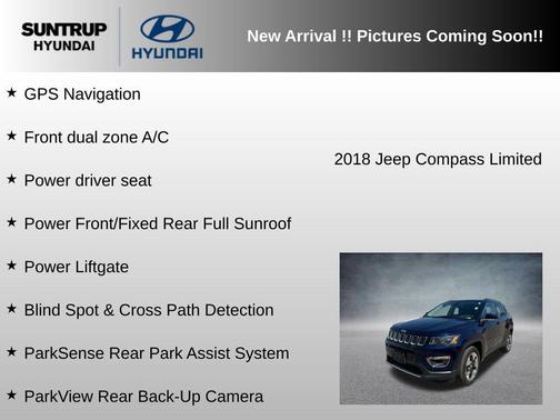 Jazz Blue Pearlcoat 2018 Jeep Compass Limited