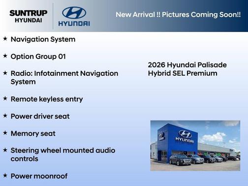 Creamy White Pearl 2026 Hyundai Palisade Hybrid SEL Premium 8P