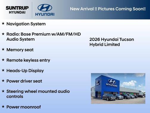 Shimmering Silver 2026 Hyundai TUCSON Hybrid Limited