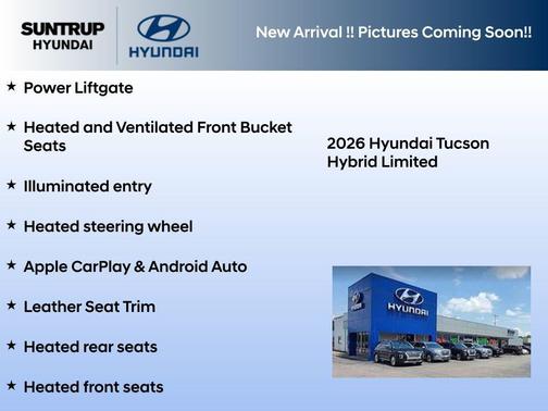 Shimmering Silver 2026 Hyundai TUCSON Hybrid Limited
