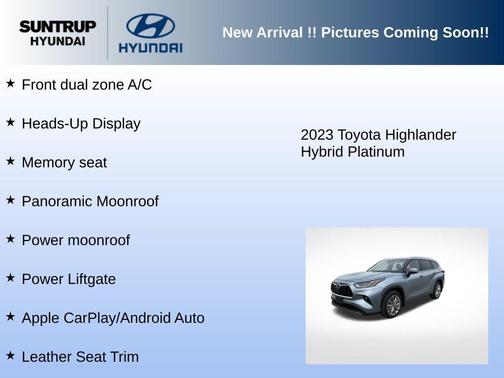 2023 Toyota Highlander Hybrid Platinum