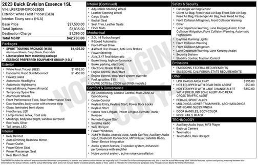 2023 Buick Envision Essence FWD