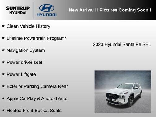 White Pearl 2023 Hyundai SANTA FE SEL 2.4