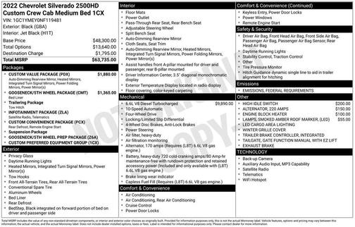 2022 Chevrolet Silverado 2500 Custom