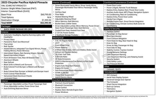 2023 Chrysler Pacifica L